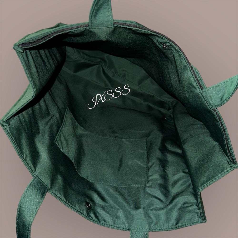 *RARE* Dark-Green Prada Beauty (Dual Compartment) Shoulder-Tote Bag - Picture 10 of 12